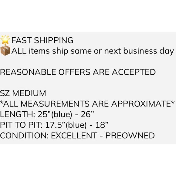 BUNDLE OF 2 Solitaire Top MEDIUM Embroidered Pink Blue Crewneck Scalloped Boho - Picture 2 of 11